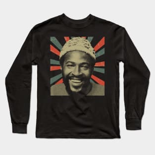 Marvin Gaye || Vintage Art Design || Long Sleeve T-Shirt